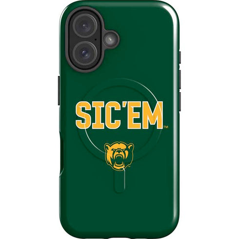 Baylor University Sic Em Green iPhone 16 Plus Magsafe Impact Case